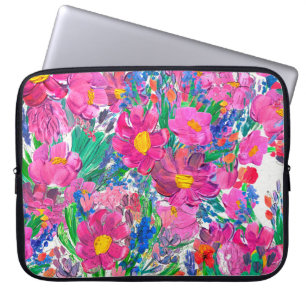 Capa Para Notebook Um padrão perfeito com flores bonitas. Watercolo