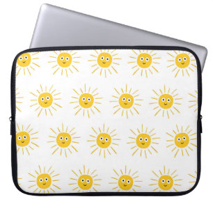 Capa Para Notebook Um padrão perfeito com o sol. , vintage sketchy i