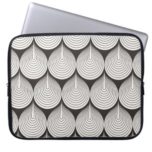 Capa Para Notebook Um padrão perfeito. ornamento monocromático de na 