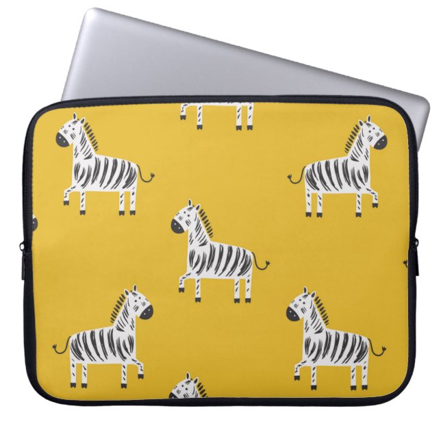 Capa Para Notebook Um padrão perfeito para crianças com zebras (Frente)