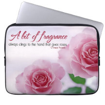 "Um pouco de fragrância" citação inspiracional