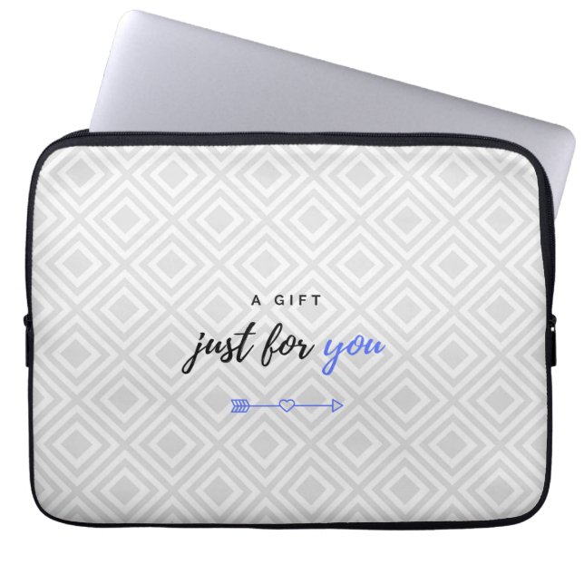 Capa Para Notebook Um presente para você (versão azul para ele) (Frente)