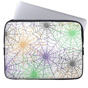 Capa Para Notebook Um simples padrão na Web da aranha de Halloween