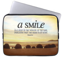 "Um sorriso é uma citação inspiracional leve"