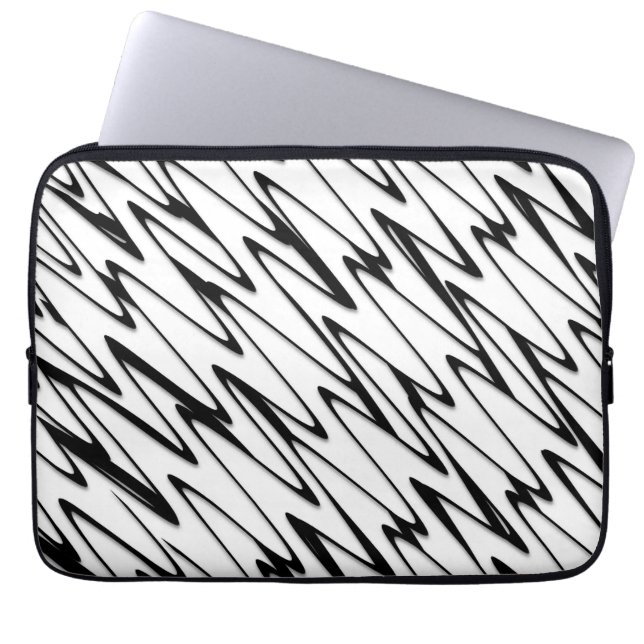Capa Para Notebook Uma Arte Moderna de Linha Energética de Abstrato (Frente)