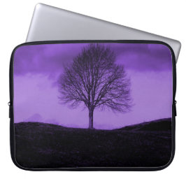 Capa Para Notebook Uma árvore solitária Silhoule Purple Nature Landsc