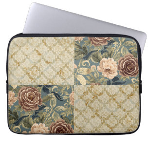 Capa Para Notebook Uma Bela Combinação de Floral e Padrão de Motivo