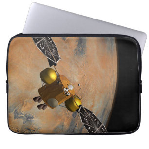 Capa Para Notebook Uma nave espacial Orbitando Marte.