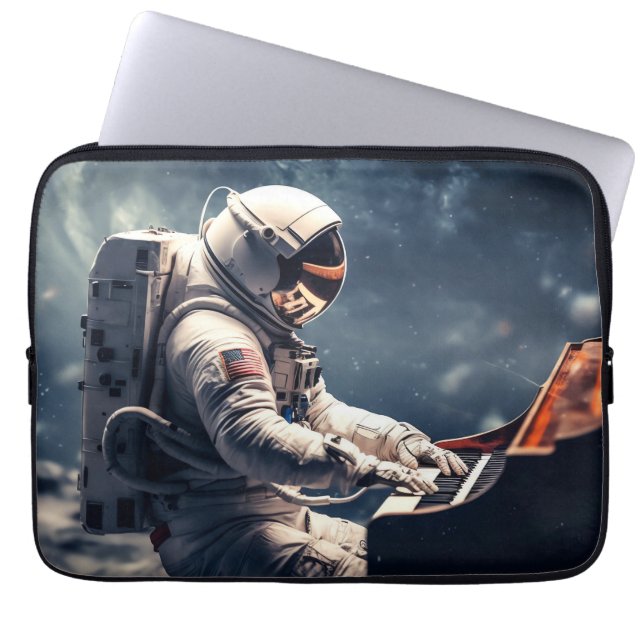 Capa Para Notebook Uma Sinfonia para as Estrelas | Piano astronauta n (Frente)