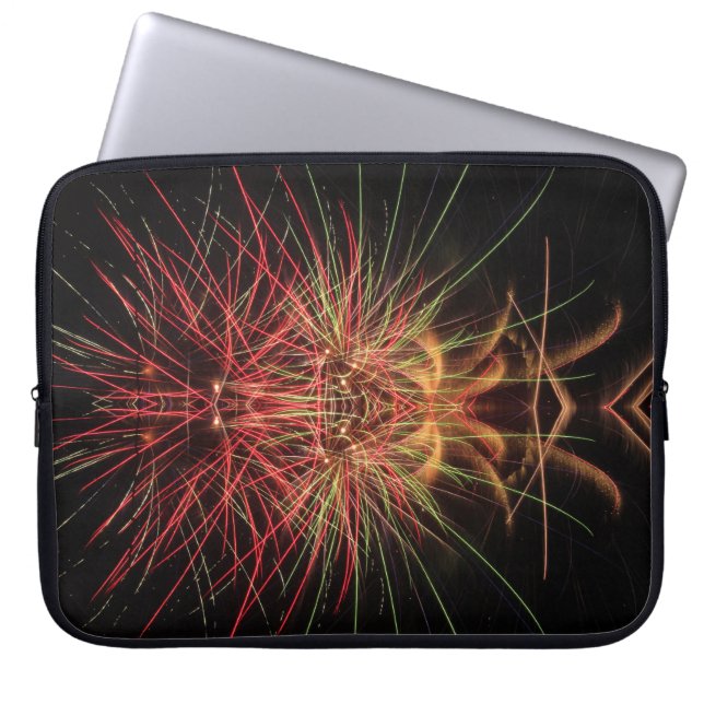 Capa Para Notebook Uma tela de fogos de artifício à noite (Frente)
