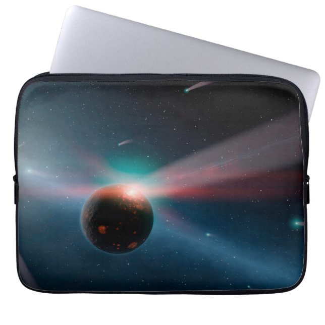 Capa Para Notebook Uma Tempestade De Cometas No Sistema Eta Corvi. (Frente)