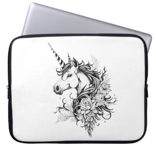 Capa Para Notebook Unicorn Fantasy Wild Animal Illustration Art Tatto