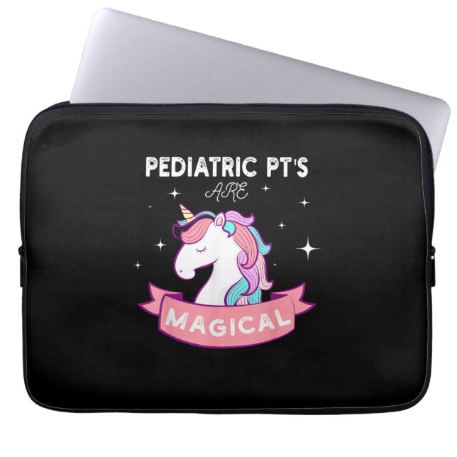 Capa Para Notebook Unicorn Pediatric Rainbow PT Tee, Physical Therapy (Frente)