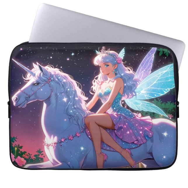 Capa Para Notebook Unicórnio Anime  (Frente)