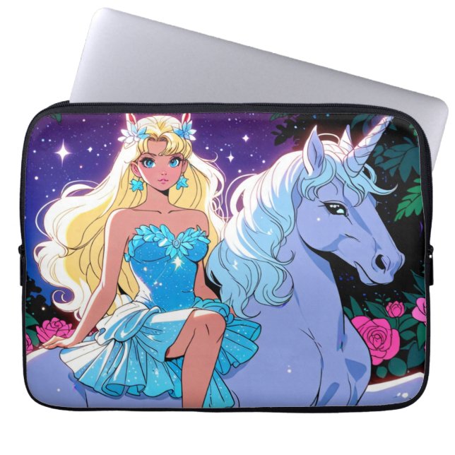 Capa Para Notebook Unicórnio Anime  (Frente)