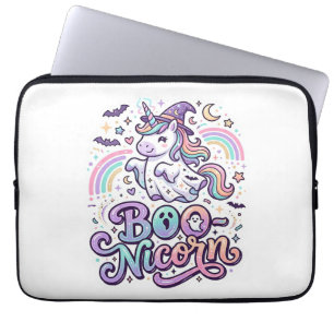 Capa Para Notebook Unicórnio Boo-unicórnio Vetor Premium Design de Ve