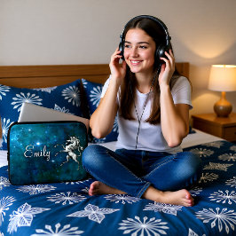 Capa Para Notebook Unicórnio Celestial Personalizável