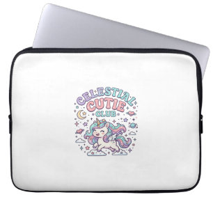 Capa Para Notebook Unicórnio Clube de Lindos Celestiais Produto Estil