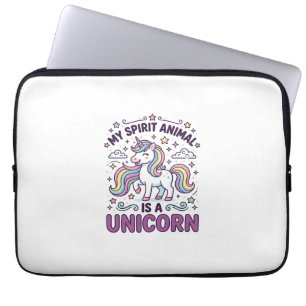 Capa Para Notebook Unicórnio Meu Animal Espiritual É um Unicórnio Tip