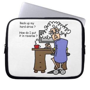 Capa Para Notebook Unidade de duro para trás com Humor