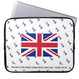 Capa Para Notebook UNION JACK EXCELENTE BRITAIN UK Laptop Christan