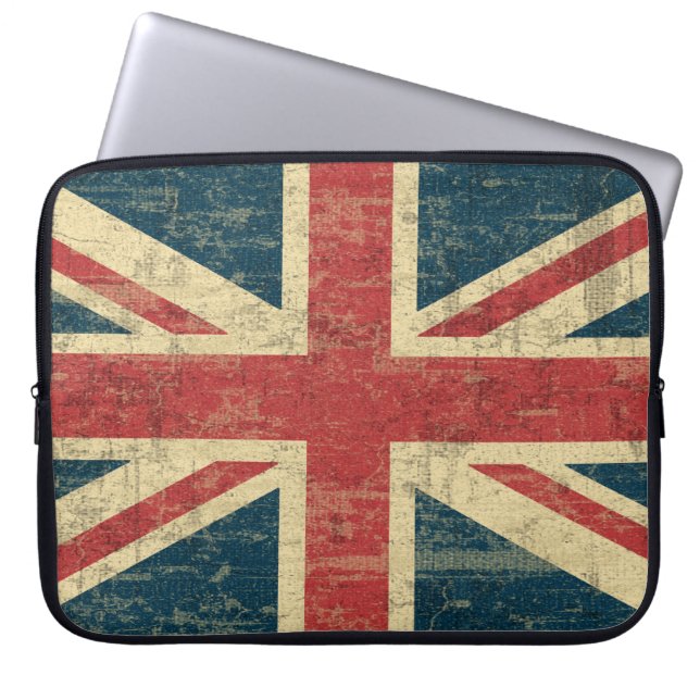 Capa Para Notebook Union Jack Vintage - Desapontado (Frente)