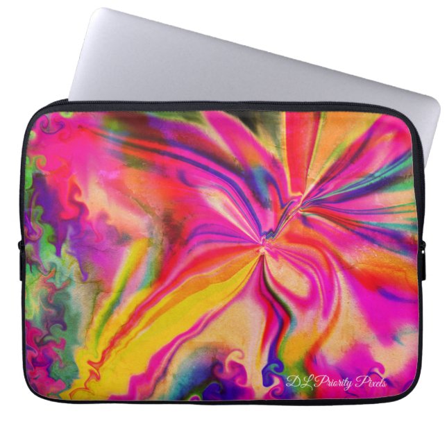 Capa Para Notebook Unique Colorful Abstract Marble Liquified  (Frente)