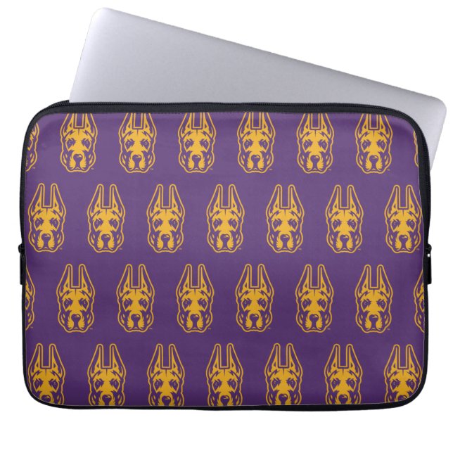 Capa Para Notebook Universidade de Albany Great Dane Mascot Head (Frente)