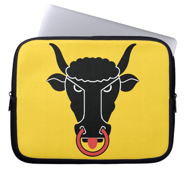 Capa Para Notebook Uri Canton Flag Laptop Sleeve (Frente)