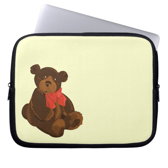 Capa Para Notebook Urso de desenho animado bonito (Frente)