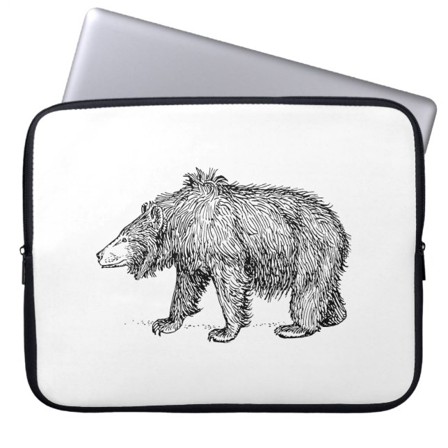 Capa Para Notebook Urso de preguiça (Frente)