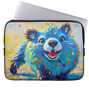 Capa Para Notebook Urso design de abstrato de arte colorida