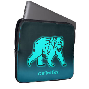 Capa Para Notebook Urso Kodiak Azul