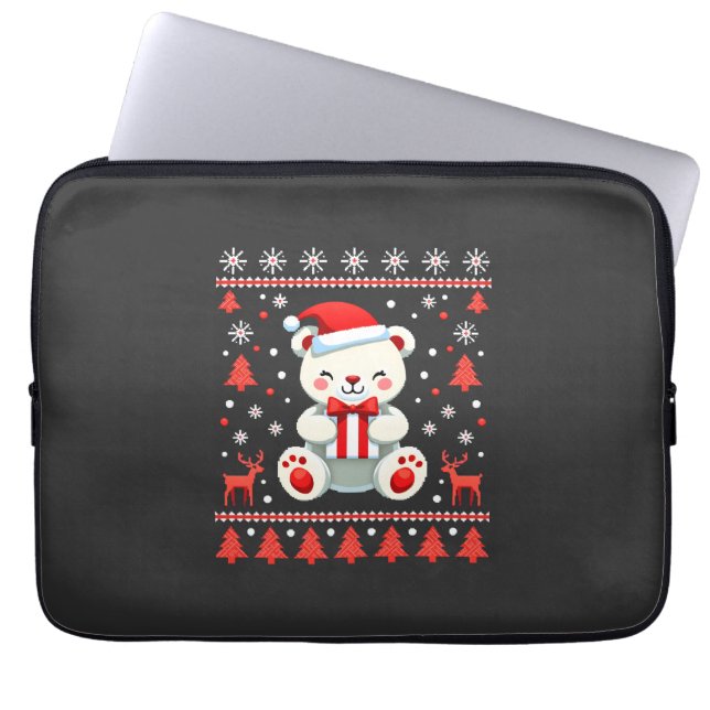 Capa Para Notebook Urso Natal Natal (6) (Frente)