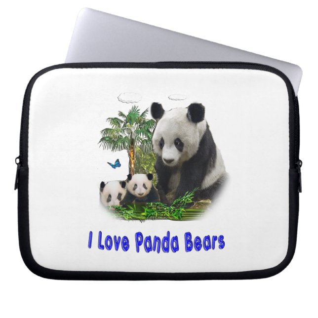 Capa Para Notebook urso panda (Frente)