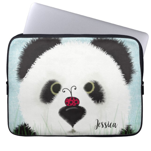 Capa Para Notebook Urso Panda Adorável (Frente)