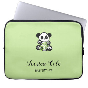Capa Para Notebook Urso pantanoso pálido verde-claro