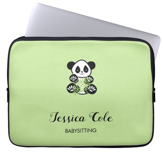 Capa Para Notebook Urso pantanoso pálido verde-claro (Frente)