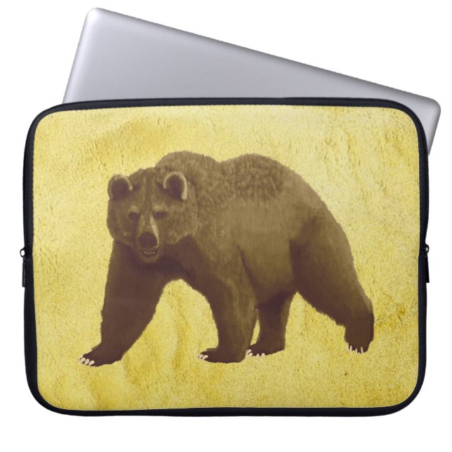 Capa Para Notebook Urso Pardo (Frente)