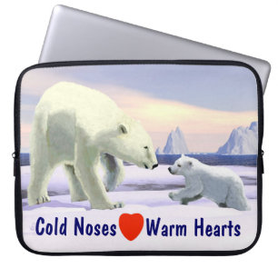Capa Para Notebook Urso Polar - Melhor Nariz Da Mãe