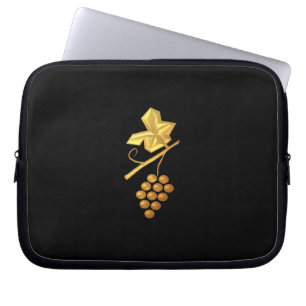 Capa Para Notebook Uvas "3D" do ouro