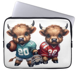 Capa Para Notebook Vacas e Futebol das Highland