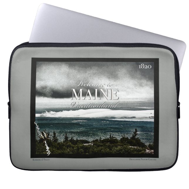 Capa Para Notebook Vacationland, Maine (Frente)