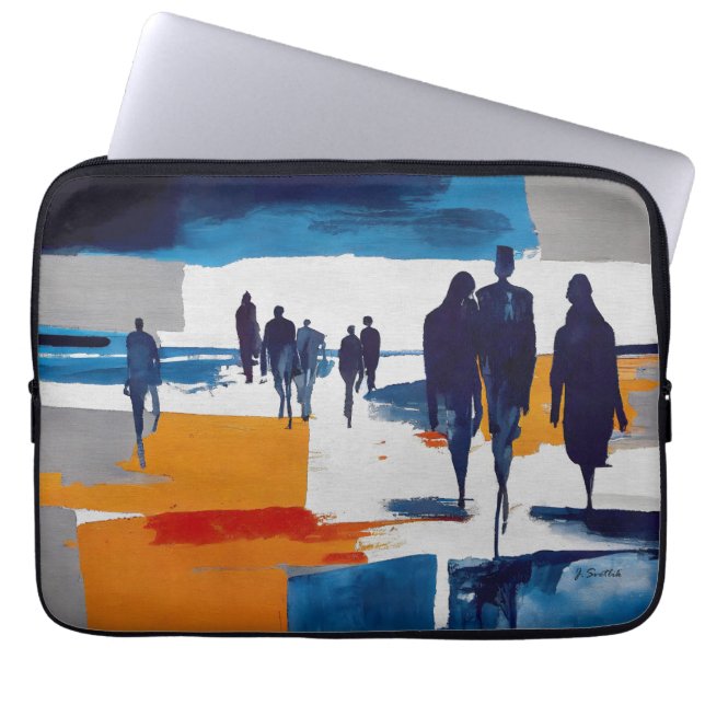 Capa Para Notebook Vagantes Pós-Tempestade – Figuras Abstratas (Frente)