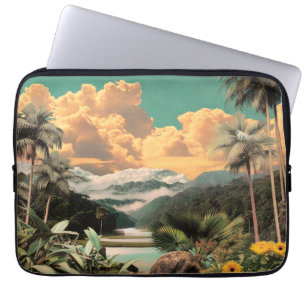 Capa Para Notebook Vale Tropical Surreal com Palmeiras