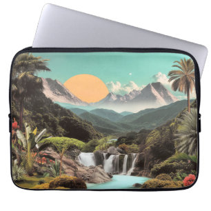 Capa Para Notebook Vale Tropical Surreal Com Quedas De Água
