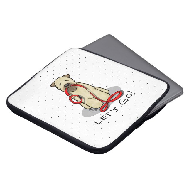 Capa Para Notebook Vamos! Cão de Terrier de Walk Wheaten (batido em 1 (Frente Topo)