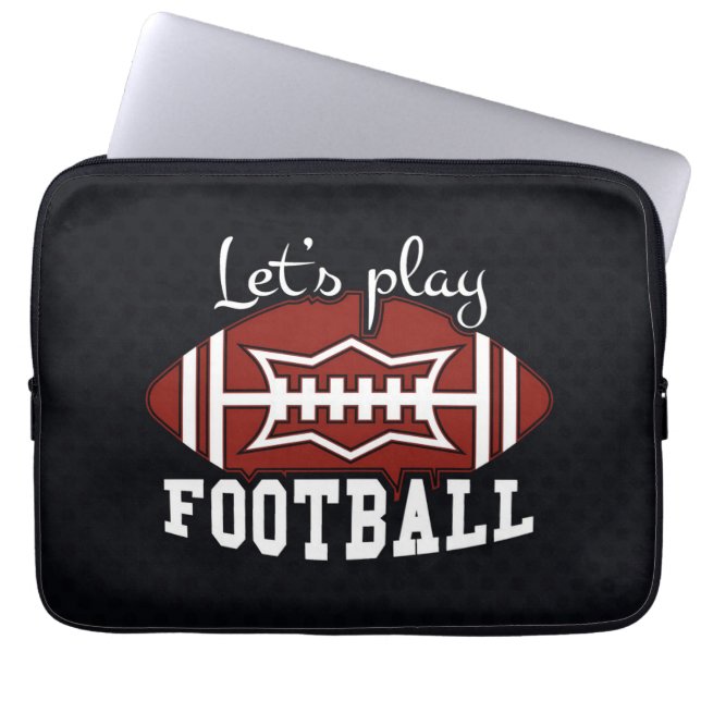 Capa Para Notebook Vamos Jogar Bolsa de laptop de futebol (Frente)