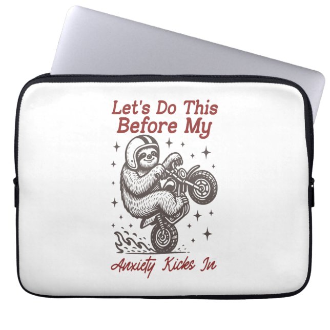 Capa Para Notebook Vamos Leve Faz Isso Antes Que Minha Ansiedade Se I (Frente)