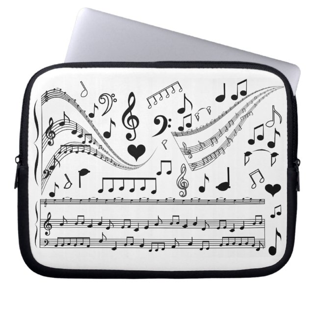 Capa Para Notebook Vamos toca música_ (Frente)